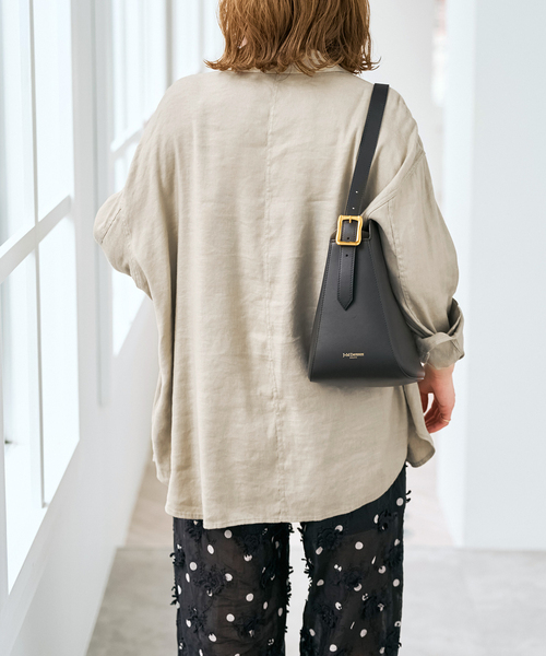 Spick & Span（スピックアンドスパン）の「《洗濯機洗い可》リネンミックスストレッチシャツジャケット（その他アウター・レディース・ベージュ/ブラウン・FREE）」の19枚目の写真