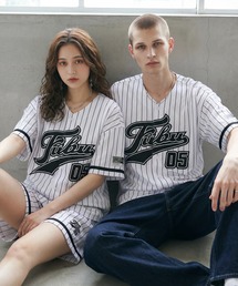 【FUBU/フブ】PATCH BASEBALL SHIRTS/パッチ付きベースボールシャツ