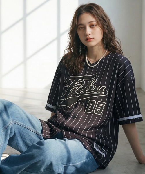 FUBU( フブ)の「【FUBU/フブ】PATCH BASEBALL SHIRTS/パッチ付きベースボールシャツ(シャツ/ブラウス・メンズ・カモフラージュ/ホワイト/ブラック・XL/M/L)」の4枚目の写真