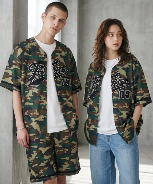 FUBU( フブ)の「【FUBU/フブ】PATCH BASEBALL SHIRTS/パッチ付きベースボールシャツ(シャツ/ブラウス・メンズ・カモフラージュ/ホワイト/ブラック・XL/M/L)」の6枚目の写真