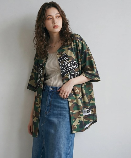 FUBU( フブ)の「【FUBU/フブ】PATCH BASEBALL SHIRTS/パッチ付きベースボールシャツ(シャツ/ブラウス・メンズ・カモフラージュ/ホワイト/ブラック・XL/M/L)」の8枚目の写真