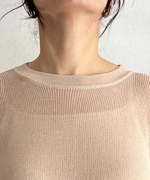 un dix cors（アンディコール）の「UVカットワイドプルオーバー（ニット/セーター・レディース・グリーン/ブラック/ベージュ・FREE）」の22枚目の写真