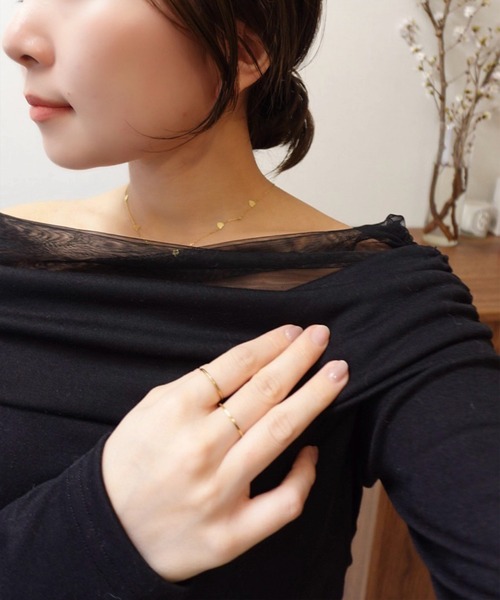 Reurie'（レウリィ）の「オフショルダータートルトップ(saki select)（Tシャツ/カットソー・レディース・ブラック/ブルー/ホワイト・FREE）」の5枚目の写真