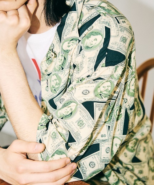 TOWNCRAFT / タウンクラフト PRINTED LOOP COLLAR SS SHIRT 総柄 半袖