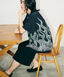 TOWNCRAFT（タウンクラフト）の「TOWNCRAFT   タウンクラフト PRINTED LOOP COLLAR SS SHIRT 総柄 半袖 オープンカラーシャツ（シャツ/ブラウス）」