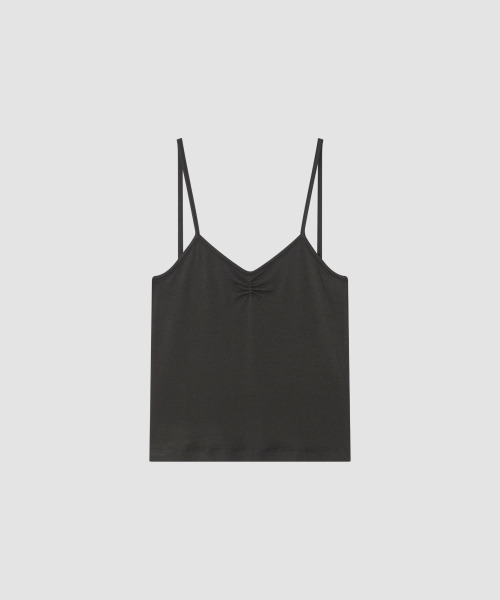 THE LILLE(ザ リル)の「Like Shirring Sleeveless T_Charcoal(Tシャツ/カットソー・レディース・その他・FREE)」の2枚目の写真