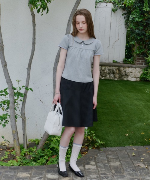 GIUNON(ジウノン)の「loose sheer leyerd socks / ルーズシアーレイヤードソックス(ソックス/靴下・レディース・ホワイト/ブラック・FREE)」の9枚目の写真