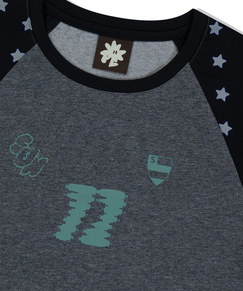 SUNLOVE(サンラブ)の「W All-Star Raglan Tee(Tシャツ/カットソー・レディース・チャコール/ライトブルー・S/M)」の4枚目の写真