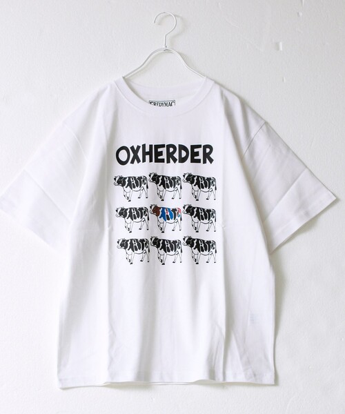 FREDY MAC（フレディーマック）の「【マックT】【OXHERDER】original body T-shirts（Tシャツ/カットソー・メンズ・サックスブルー/ホワイト・L/M/S）」の2枚目の写真