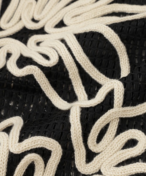 ADAM ET ROPE'(アダムエロペ)の「【WEB限定】メッシュエンブロイダリーカーディガン(カーディガン/ボレロ・レディース・ブラック系その他/ブラック/ホワイト・FREE)」の10枚目の写真