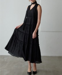ORGUE（オルグ）の「Tiered flare one-piece/ティアードフレアワンピース（ワンピース）」