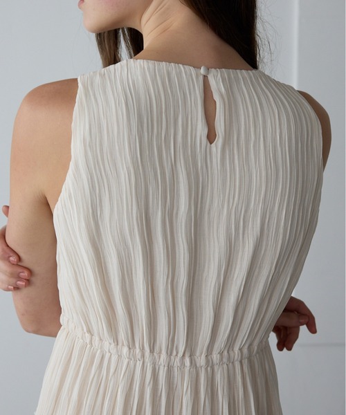 ORGUE(オルグ)の「Tiered flare one-piece/ティアードフレアワンピース(ワンピース・レディース・ブラック/アイボリー・SMALL/MEDIUM)」の4枚目の写真