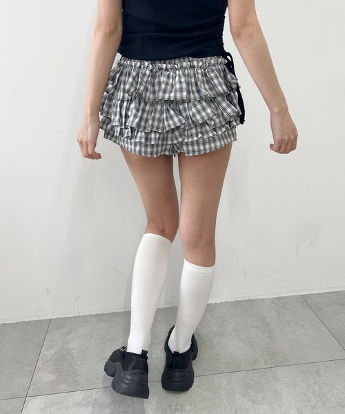 PHILLY（フィリー）の「チェックフリルショートパンツ（その他パンツ・レディース・ブラウン/ブラック・FREE）」の8枚目の写真