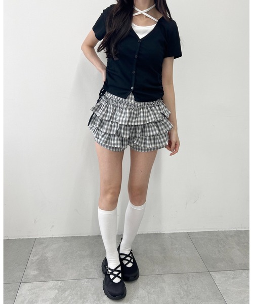 PHILLY（フィリー）の「チェックフリルショートパンツ（その他パンツ・レディース・ブラウン/ブラック・FREE）」の10枚目の写真