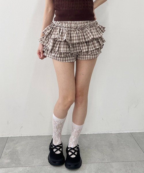 PHILLY（フィリー）の「チェックフリルショートパンツ（その他パンツ・レディース・ブラウン/ブラック・FREE）」の15枚目の写真