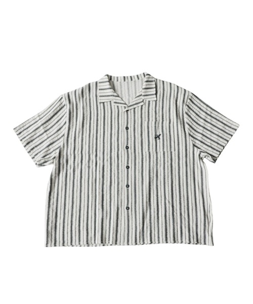 antiqua(アンティカ)の「オープンカラー 縞柄 シャツ(シャツ/ブラウス・レディース・その他/その他1・R)」の8枚目の写真