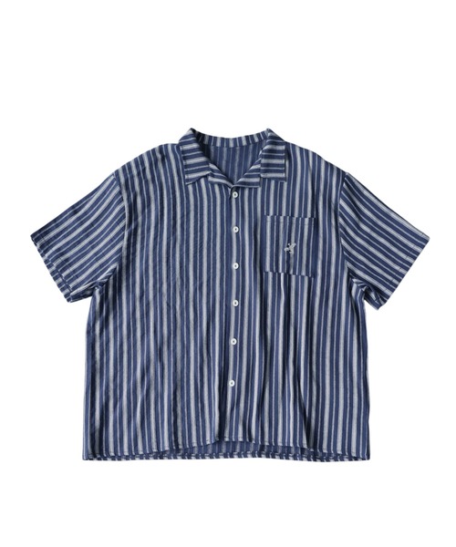 antiqua(アンティカ)の「オープンカラー 縞柄 シャツ(シャツ/ブラウス・レディース・その他/その他1・R)」の9枚目の写真