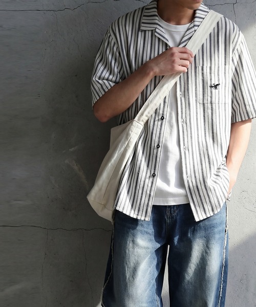 antiqua(アンティカ)の「オープンカラー 縞柄 シャツ(シャツ/ブラウス・レディース・その他/その他1・R)」の19枚目の写真