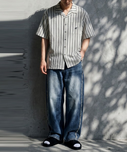 antiqua(アンティカ)の「オープンカラー 縞柄 シャツ(シャツ/ブラウス・レディース・その他/その他1・R)」の18枚目の写真