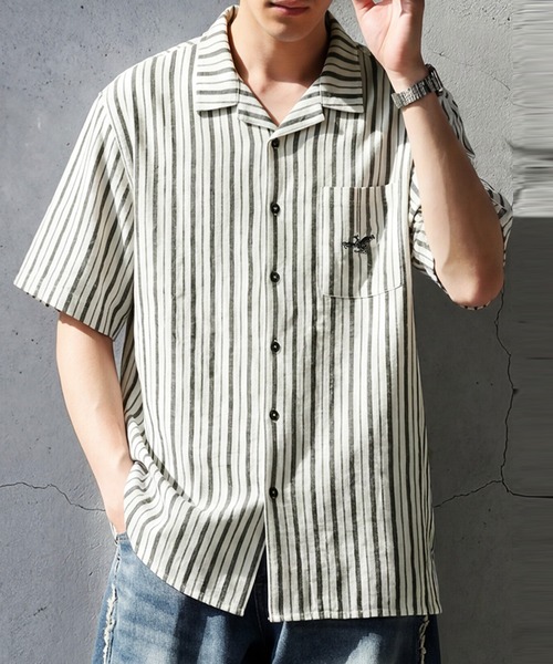 antiqua(アンティカ)の「オープンカラー 縞柄 シャツ(シャツ/ブラウス・レディース・その他/その他1・R)」の17枚目の写真