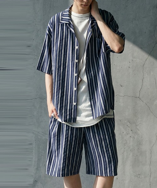 antiqua(アンティカ)の「オープンカラー 縞柄 シャツ(シャツ/ブラウス・レディース・その他/その他1・R)」の22枚目の写真