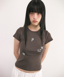 サンリットボタンTシャツ（ブラウン）