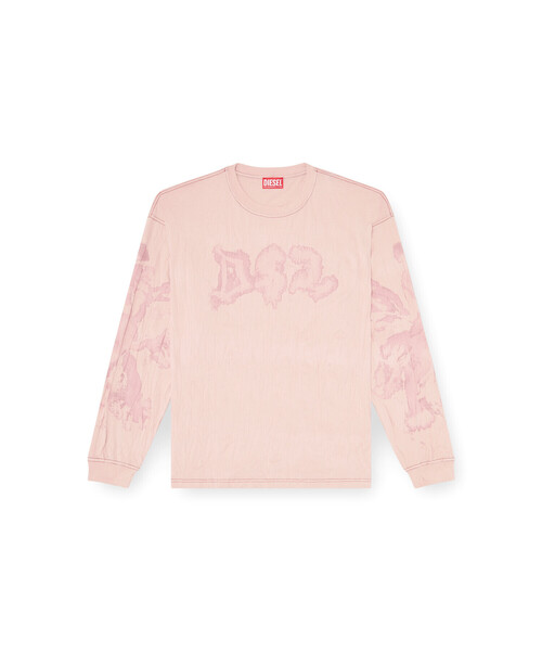 DIESEL(ディーゼル)の「メンズ 長袖Tシャツ T-BOXT-LS-AA4(Tシャツ/カットソー・メンズ・ベージュ系その他/ピンク系その他・LARGE/X-LARGE/SMALL/X-SMALL/XX-LARGE/MEDIUM/XXX-LARGE)」の5枚目の写真