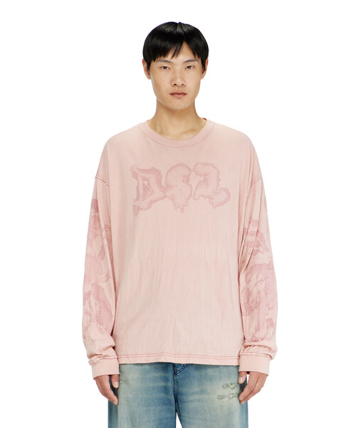 DIESEL(ディーゼル)の「メンズ 長袖Tシャツ T-BOXT-LS-AA4(Tシャツ/カットソー・メンズ・ベージュ系その他/ピンク系その他・LARGE/X-LARGE/SMALL/X-SMALL/XX-LARGE/MEDIUM/XXX-LARGE)」の6枚目の写真