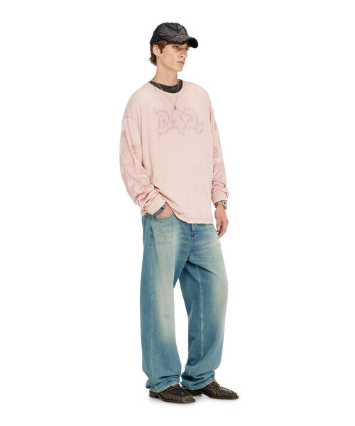 DIESEL(ディーゼル)の「メンズ 長袖Tシャツ T-BOXT-LS-AA4(Tシャツ/カットソー・メンズ・ベージュ系その他/ピンク系その他・LARGE/X-LARGE/SMALL/X-SMALL/XX-LARGE/MEDIUM/XXX-LARGE)」の11枚目の写真