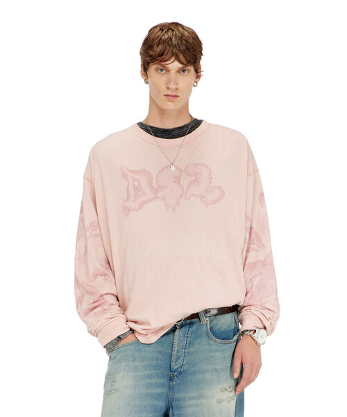 DIESEL(ディーゼル)の「メンズ 長袖Tシャツ T-BOXT-LS-AA4(Tシャツ/カットソー・メンズ・ベージュ系その他/ピンク系その他・LARGE/X-LARGE/SMALL/X-SMALL/XX-LARGE/MEDIUM/XXX-LARGE)」の13枚目の写真