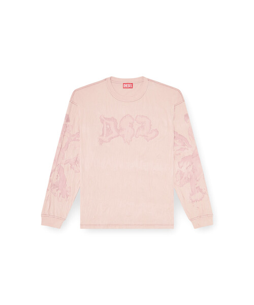 DIESEL(ディーゼル)の「メンズ 長袖Tシャツ T-BOXT-LS-AA4(Tシャツ/カットソー・メンズ・ベージュ系その他/ピンク系その他・LARGE/X-LARGE/SMALL/X-SMALL/XX-LARGE/MEDIUM/XXX-LARGE)」の14枚目の写真
