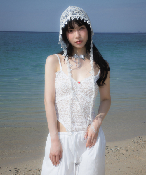 ROSEFRANTZ（ロゼフランツ）の「Lace Bodysuit Sleeveless [Ivory]（Tシャツ/カットソー・レディース・アイボリー・OS）」の6枚目の写真