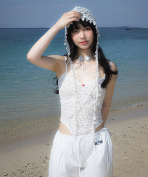 ROSEFRANTZ（ロゼフランツ）の「Lace Bodysuit Sleeveless [Ivory]（Tシャツ/カットソー・レディース・アイボリー・OS）」の7枚目の写真