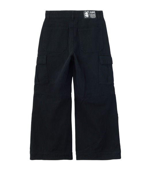 X-girl(エックスガール)の「FADED WIDE LEG FLARE CARGO PANTS(カーゴパンツ・レディース・ブラック/カモフラージュ・S/M)」の14枚目の写真