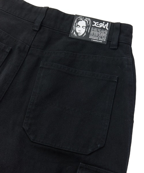 X-girl(エックスガール)の「FADED WIDE LEG FLARE CARGO PANTS(カーゴパンツ・レディース・ブラック/カモフラージュ・S/M)」の19枚目の写真