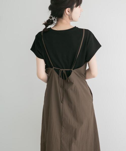 ITEMS URBANRESEARCH(アイテムズ アーバンリサーチ)の「『洗濯可』ワッシャーナイロンキャミワンピースセット(楽着シリーズ)(ワンピース・レディース・ブラック系その他/ベージュ系その他/ブラウン系その他・FREE)」の17枚目の写真