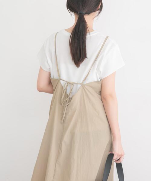 ITEMS URBANRESEARCH(アイテムズ アーバンリサーチ)の「『洗濯可』ワッシャーナイロンキャミワンピースセット(楽着シリーズ)(ワンピース・レディース・ブラック系その他/ベージュ系その他/ブラウン系その他・FREE)」の18枚目の写真