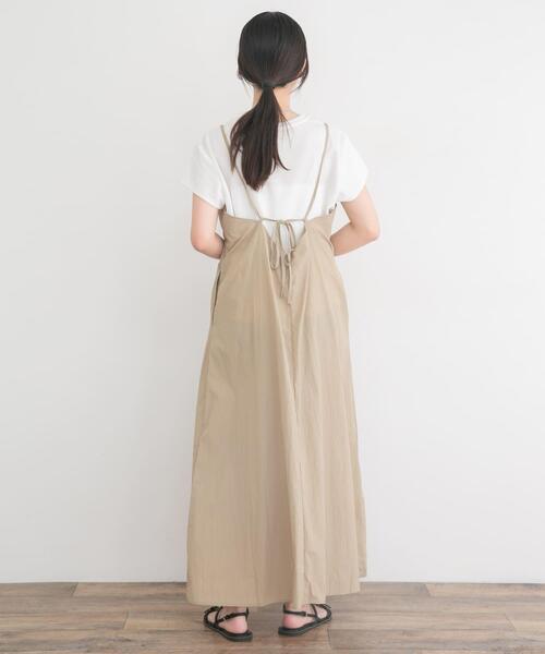 ITEMS URBANRESEARCH(アイテムズ アーバンリサーチ)の「『洗濯可』ワッシャーナイロンキャミワンピースセット(楽着シリーズ)(ワンピース・レディース・ブラック系その他/ベージュ系その他/ブラウン系その他・FREE)」の20枚目の写真