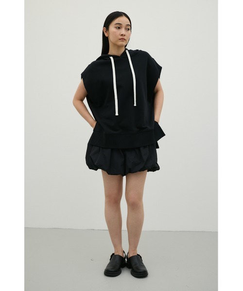 STYLEMIXER(スタイルミキサー)の「ルーズフーディーカットトップ(Tシャツ/カットソー・レディース・ホワイト/ブラック/杢グレー・FREE)」の17枚目の写真