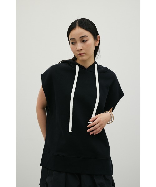 STYLEMIXER(スタイルミキサー)の「ルーズフーディーカットトップ(Tシャツ/カットソー・レディース・ホワイト/ブラック/杢グレー・FREE)」の19枚目の写真