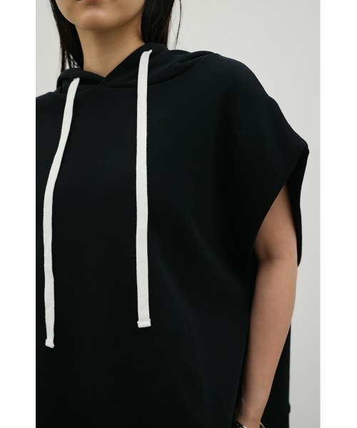 STYLEMIXER(スタイルミキサー)の「ルーズフーディーカットトップ(Tシャツ/カットソー・レディース・ホワイト/ブラック/杢グレー・FREE)」の20枚目の写真
