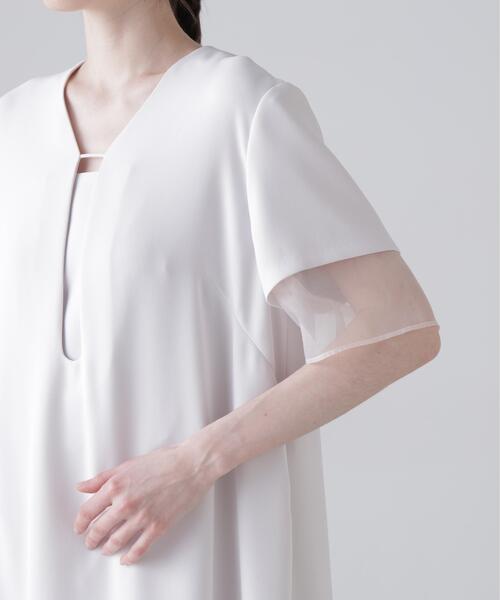 ADORE(アドーア)の「◆ドライタッチジョーゼットワンピース(ワンピース・レディース・ベージュ/ブラック・38)」の10枚目の写真