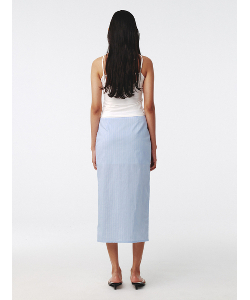 Kijun(キジュン)の「Stripe Corsage Long Skirt Sky Blue Stripe(スカート・レディース・その他・SMALL/MEDIUM/LARGE)」の3枚目の写真