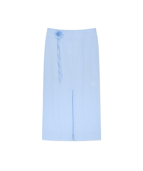 Kijun(キジュン)の「Stripe Corsage Long Skirt Sky Blue Stripe(スカート・レディース・その他・SMALL/MEDIUM/LARGE)」の4枚目の写真