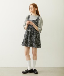 MILKFED. | LEOPARD PRINT MINI DRESS(ワンピース)