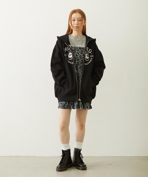 MILKFED.(ミルクフェド)の「LEOPARD PRINT MINI DRESS(ワンピース・レディース・ベージュ/ブラック・ONE SIZE)」の12枚目の写真