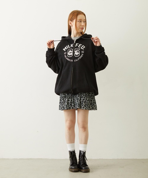 MILKFED.(ミルクフェド)の「LEOPARD PRINT MINI DRESS(ワンピース・レディース・ベージュ/ブラック・ONE SIZE)」の16枚目の写真
