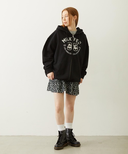 MILKFED.(ミルクフェド)の「LEOPARD PRINT MINI DRESS(ワンピース・レディース・ベージュ/ブラック・ONE SIZE)」の17枚目の写真