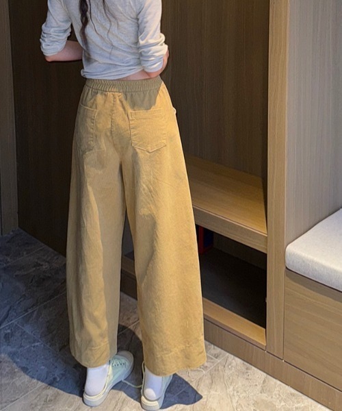 FAVORITO(ファヴォリート)の「ハイウエストパンツ(その他パンツ・レディース・パープル/ネイビー/イエロー/ベージュ/ダークグリーン・XL/L/M/S)」の14枚目の写真