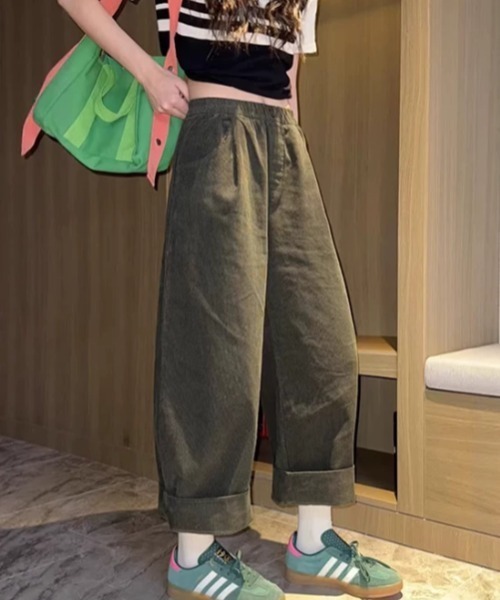 FAVORITO(ファヴォリート)の「ハイウエストパンツ(その他パンツ・レディース・パープル/ネイビー/イエロー/ベージュ/ダークグリーン・XL/L/M/S)」の19枚目の写真